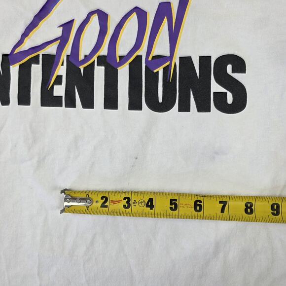 VLONE Good Intentions Shirt Mens‎ XL White NAV Album Doves Graphic Made USA - Picture 3 of 13